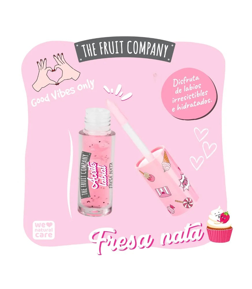 Huile pour les lèvres fraise chantilly the fruit company