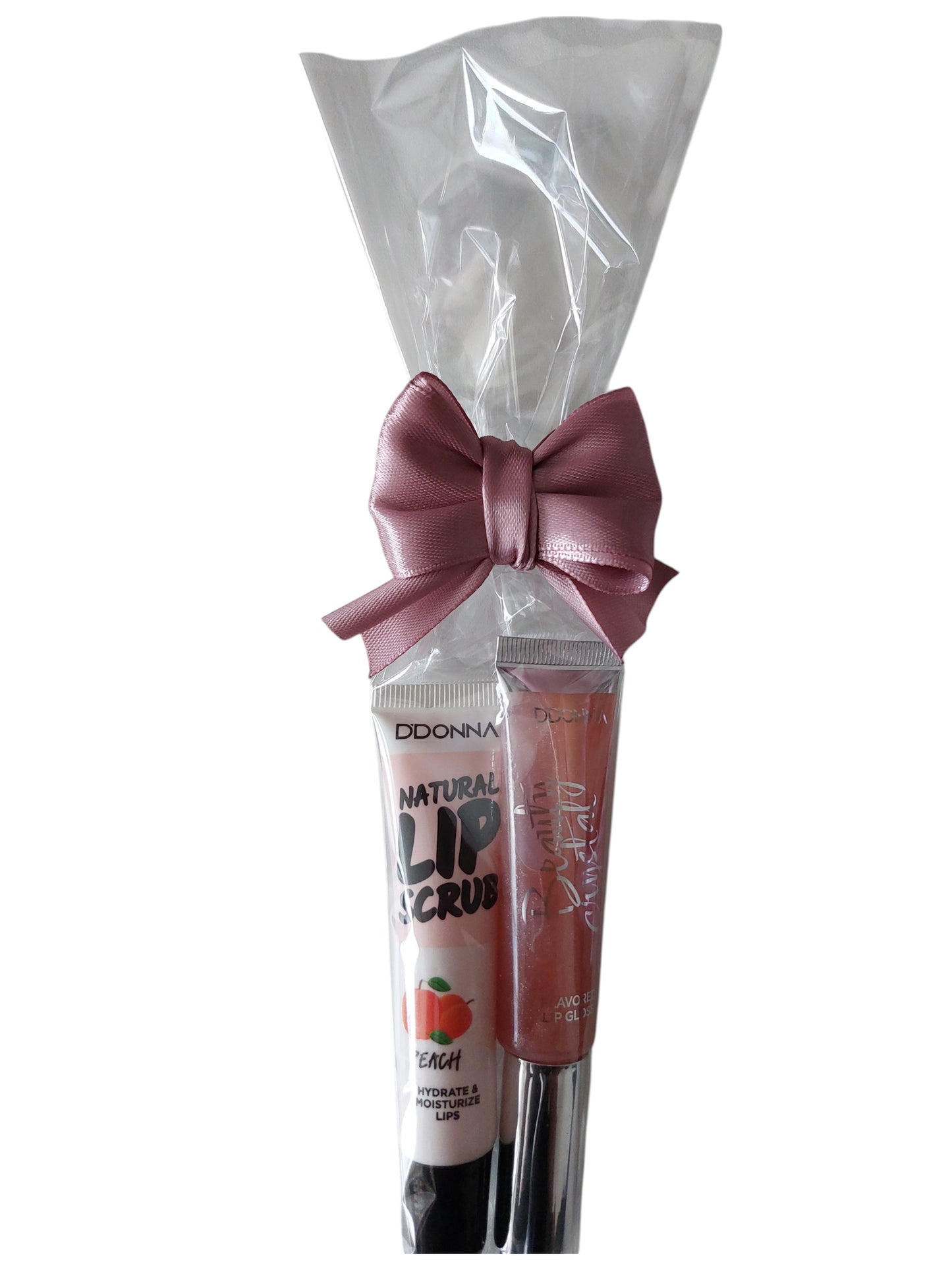 lip scrub peche + brillant a levres